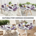 thumbnail image 7 of Purple Leaf Pattern Round Fitted Tablecloth with Elastic Edge,Dining Table Cover Waterproof,Outdoor Round Tablecloth for Camping,Dining,Indoor and Outdoor, 7 of 7
