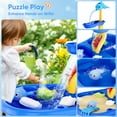 thumbnail image 2 of Yexmas Sand Water Table for Toddlers, Sand Table and Water Play Table, Kids Table Activity Sensory Play Table Beach Sand Water Toy 37 Pcs Accessories Outdoor Backyard for Baby Kids Children Gift, 2 of 7