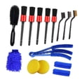 thumbnail image 4 of Juego de cepillos para detalles de coches, Kit de limpieza de coche, accesorio práctico multifuncional 15 piezas Estilo A, 4 of 8