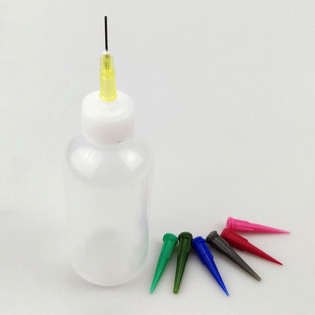 Botella de barro exprimible, línea de punto, botellas con textura de potter, manualidades, contenedor transparente de 50ml, herramienta para escultura BLESIY Exprimir botella de barro