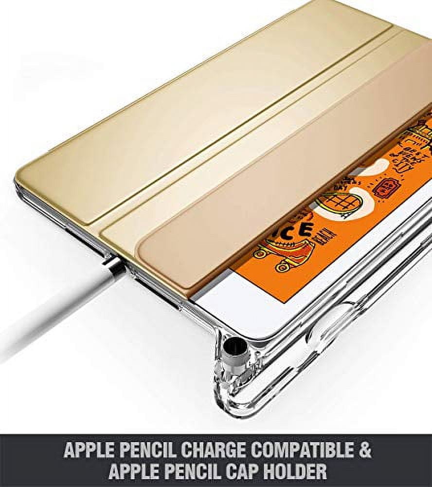 Poetic Smart Cover with Apple Pencil Holder, Flexible Soft Clear