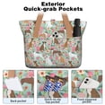 thumbnail image 2 of Tote Bag for Women - Cute Boxer Dog and Flowers Florals Shoulder Bag - Large Utility Work Duffle Bag with Zipper Handbag for Travel, Work, Sprots, 2 of 5