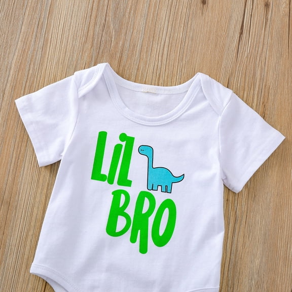 Vedolay Boys' Short Set Toddler Boy Summer Clothes Outfits Little Kids Short Sleeve Funny Letter Print T-Shirt Camo Shorts Clothing Set,Green 3-4 Years