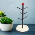 thumbnail image 3 of YAHHU Spacious Cup Drying Rack Stand with Drain Tray – Sturdy Wood, Non‑Slip Design, Versatile for Kitchen, Bathroom & Cosmetics, 3 of 10