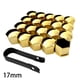 thumbnail image 2 of Sku Precio Ali Link) 19Mm 20Pcs Rueda De Coche Universal Tapa De Tornillo Tuerca De Neumático Cubierta Protectora Decorativa Amarillo Verde (Multi-Atributo Single-Create Yuarrent VI012443-18, 2 of 2