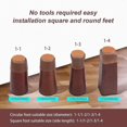 thumbnail image 3 of Tapas de silicona para patas de silla, protectores de patas de silla para suelos de madera, 32 Uds., 3 of 5