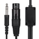 thumbnail image 4 of Enchufe de auriculares de doble piloto Adaptador XLR a GA Cable de auriculares de aviación portátil Adaptador de auriculares resistente al desgaste 5 pines Kearding EL011770-00, 4 of 4