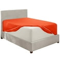 thumbnail image 5 of Premium 1800 Collection 18" - 21" Extra Deep Pocket Fitted Sheet, Fits High Profile Mattresses with Toppers, Double Brushed Soft Microfiber, Hypoallergenic, Full Size - Orange, 5 of 8