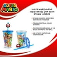 thumbnail image 7 of Super Mario Bros. 16oz Travel Cup with Straw Holder, 7 of 7