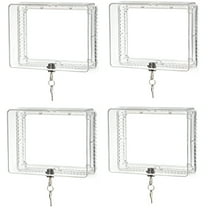 Honeywell CG511A1000 Clear Locking Thermostat Cover Guard - Quantity 4