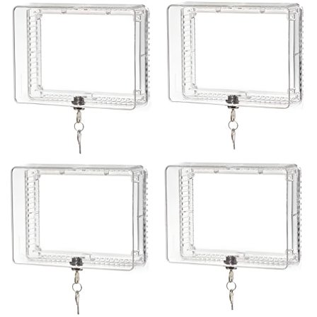 Honeywell CG511A1000 Clear Locking Thermostat Cover Guard - Quantity 4