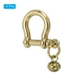 thumbnail image 3 of D-Ring Shackles, 2Pcs 3/8 Inch Inside Width Solid Brass U Shape Shackles for DIY Leather, 3 of 5