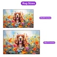 thumbnail image 5 of Welcome Spring Summer Cocker Spaniel Portrait Flower Blue Sky Indoor Rug Cockers Dog Lover Gifts Carpet Living Bed Room Sofa Home Decor - 12001, 5 of 5
