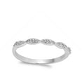thumbnail image 4 of CHOOSE YOUR COLOR Clear CZ Marquise Shape Stackable Ring .925 Sterling Silver Band White Female Size 7, 4 of 4