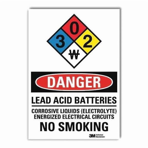 Lyle Danger No Smoking Sign,14x10in,Reflectiv U3-2083-RD_10X14