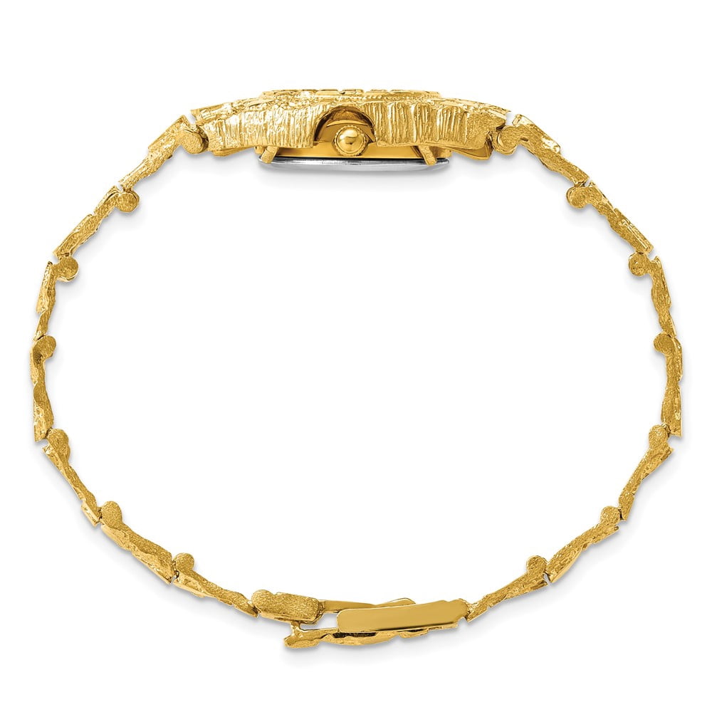 Primal Gold 10 Karat Yellow Gold Champagne 22mm Dial Nugget  display picture 2