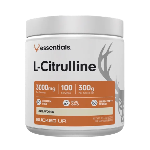 Bucked Up Essentials L-Citrulline 3000mg Powder, 100 Servings, 300g Total