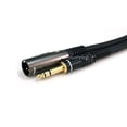 thumbnail image 2 of Cable Monoprice XLR macho a TRS macho de 1/4 pulgadas, 16 AWG, 1 m, negro, 2 of 3