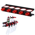 thumbnail image 1 of Spray Bottle Storage Rack,Spray Bottle Holder,Wall-mounted Garage Bottle Organizer with 5 Plastic Hanging Hooks Cleaning Detailing Tools Hanger,Abrasive Material Hanging, 1 of 8