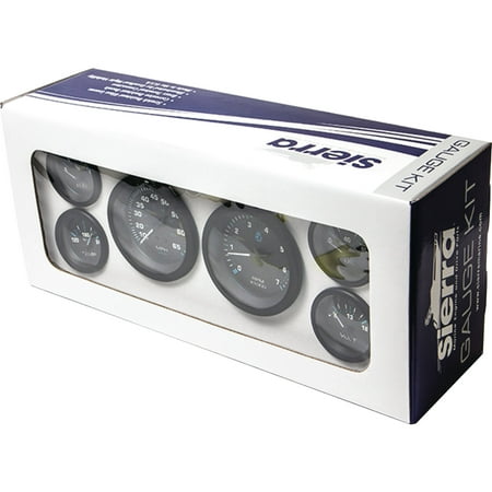 - Sierra 68413P Eclipse Series Black Inboard/Sterndrive 6 Set with Tachometer, Speedometer, Voltmeter, Fuel, Water Temperature and Oil Pressure Gauges