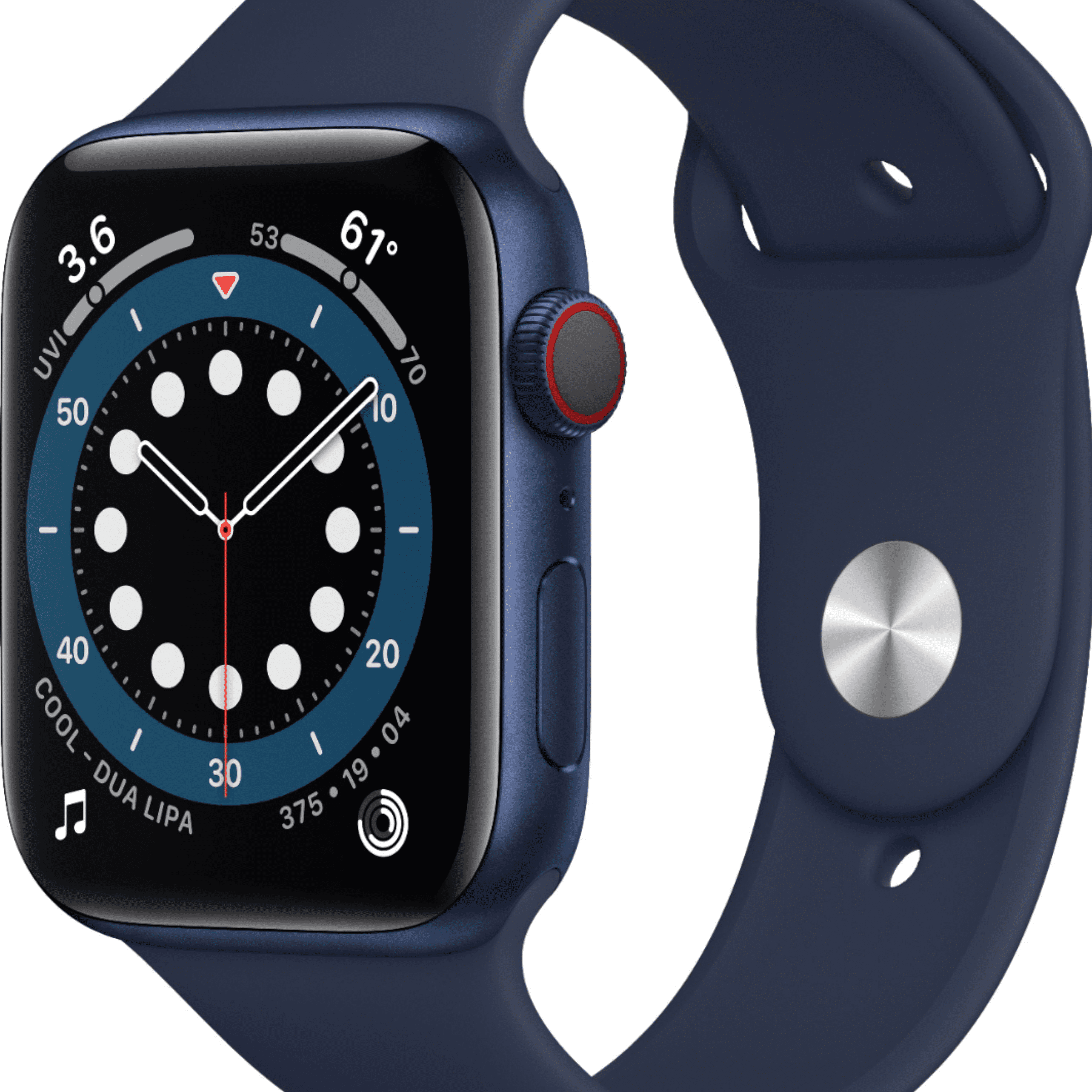 Apple Watch Series 6 GPS + Cellular, 44mm Space Gray Aluminum Case