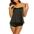 thumbnail image 3 of LilyLLL Womens Summer Solid Color Pajamas Set Cami Top Shorts Sleepwear, 3 of 5