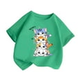 thumbnail image 2 of Kiijoy Big Girls Graphic Tee Cute Cat Print Short Sleeve T Shirt Cotton Casual T-Shirt, 2 of 4