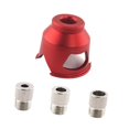 thumbnail image 4 of Kit de guía de espiga para taladro de orificio recto, herramienta de carpintería para bricolaje, reemplazo de guía de taladro autocentrante para Rojo, 4 of 8