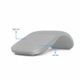 thumbnail image 2 of Foldable Arc Wireless Mouse Silent Click Bluetooth 2.4GHz Dual Modes Portable Curved Mouse for Home, Office, Travel, 2 of 4