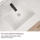 thumbnail image 5 of Lavabo de baño Dcolora rectangular 46x32cm de porcelana blanca, 5 of 7