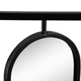 thumbnail image 4 of Mirror, Large Four Oval Wall Mirror with Black Square Frame, Bathroom Mirror, 36" x 36" Mirrors for Wall, Home Decor for Living Room, Bedroom, Entryway, Office, Black, 4 of 9