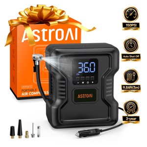 AstroAI Portable Tire Inflator, 150 PSI, Digital Display