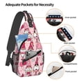 thumbnail image 3 of Lsque Garden Gnomes Pattern Cross Chest Bag Diagonally – Premium Durable Front Chest Sling with Adjustable Padded Strap, High-Capacity Storage, 3 of 8