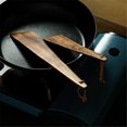 thumbnail image 3 of Wood Tableware Spatulas Kitchen Gadgets Triangular Cooking Spatula -L, 3 of 5