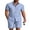 Light Blue, variant on 2 Piece Set for Men Cruise Outfits Set Mens Summer Vacation Outfit Short Sleeve Button Down Shirts