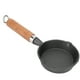 thumbnail image 1 of Sartén de hierro fundido de 10 cm con mango de madera, mini sartén para huevos, sartén para panqueques de fondo plano, utensilios de cocina, 1 of 14