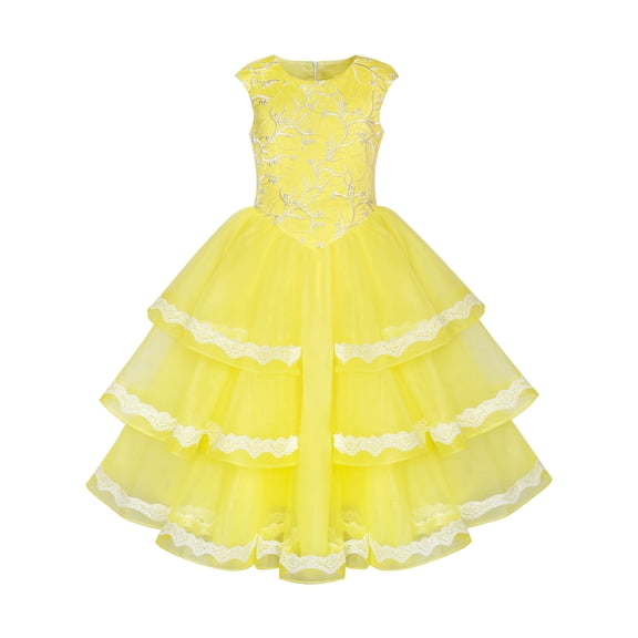 Girls Dress Ball Gown Princess Belle Beauty and Beast 6 Years
