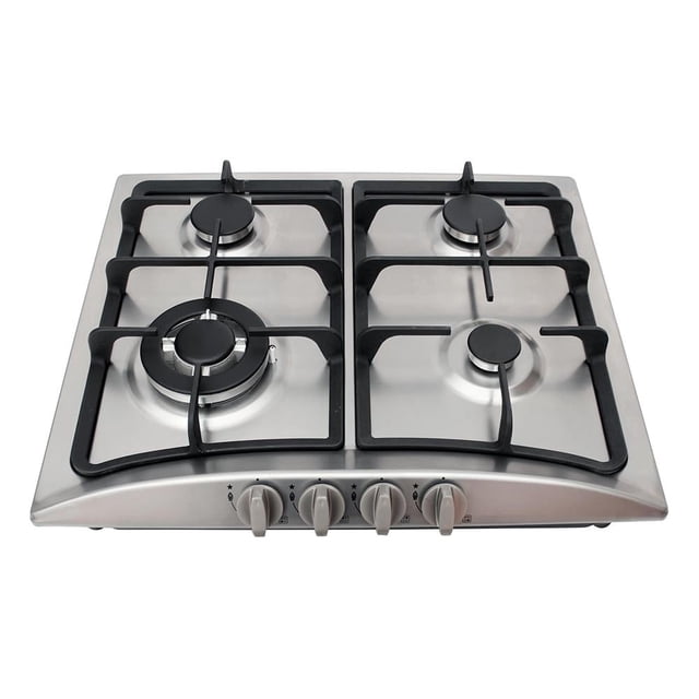 Parrilla Empotrable Supra 60 cm Negra Acero Inoxidable
