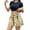 a-24Yellow7, variant on VNKIDY Womens Elastic Drawstring Waist Retro Fashion Print Pleated Flowy Shorts Loose High Waist Lightweight Casual Beach Vacation Shorts For Ladies Trendy Shorts M