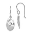 thumbnail image 1 of 925 Sterling Silver Oval Drop Dangle Earrings, 1 of 6