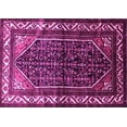 thumbnail image 1 of Ahgly Company Indoor Rectangle Persian Pink Traditional Area Rugs, 7' x 9', 1 of 4