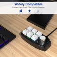 thumbnail image 1 of Teclado inalámbrico Bluetooth/USB RGB, 6 teclas + 1 perilla de volumen, Teclado mecánico personalizado, teclado Macro programable de intercambio en caliente, 1 of 5