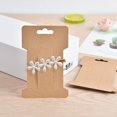 thumbnail image 3 of 150 Pieces Hair Clip Display Cards Hair Bow Display Holder Rectangle Hair Barrettes Jewelry Hair Accessories Display and Organizing, Kraft Paper Cards, 4-1\\/4 x 2-3\\/4 Inches, 3 of 4