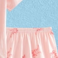 thumbnail image 6 of Nwiuh Pajama Set Big Girls Comfy PJS Lovely Heart Shape Printed Sleepwear Nighty (Light Pink, 7-8 Years), 6 of 7