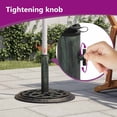 thumbnail image 2 of vidaXL Umbrella Weighted Base Patio Parasol Stand for Poles of 1.4"/1.5"/1.9", 2 of 7