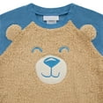 thumbnail image 3 of Saint Eve Kids Pajama Set, Soft Fleece Animal Print Long Sleeve PJs - Blue Bear, 3 of 5