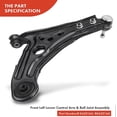thumbnail image 3 of A-Premium 2Pcs Front Lower Control Arms and Ball Joints Assembly Compatible with Chevrolet Aveo 2004-2011 Aveo5 2006-2011 Pontiac G3 Wave Wave5 Suzuki Swift+, 3 of 9