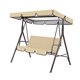 thumbnail image 3 of Cubierta para silla de columpio para jardín al aire libre, patio, asiento para silla de columpio y cubierta superior, toldo para sombrilla, beige Methold HA005105-13, 3 of 6