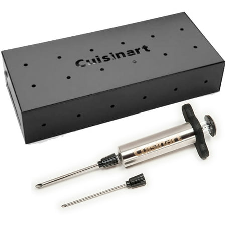 Oversized Injector - Cuisinart Flavor Meat Injector and Smoke Humidty Grilling Box Value Bundle