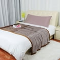 thumbnail image 2 of PiccoCasa Body Long Pillowcase Cotton Pillowcase with Zipper Jumbo Light Coffee Color, 2 of 7
